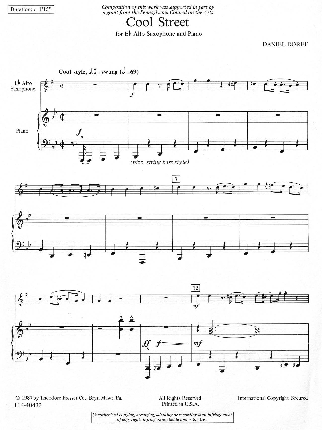 Cool Street sample page