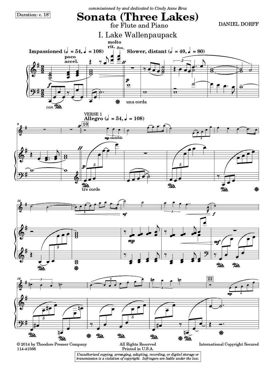 Sonata (Three Lakes) sample page