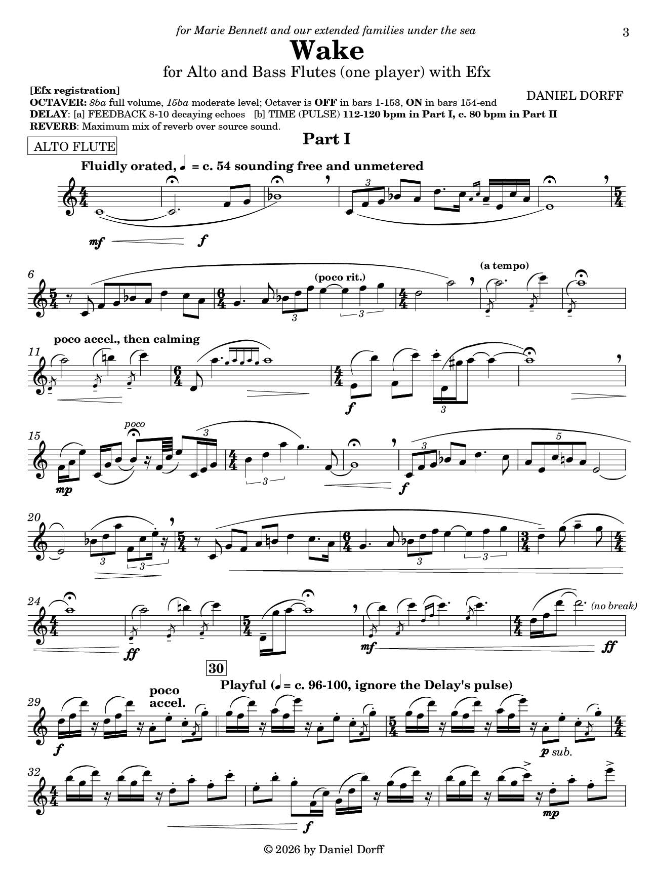 Wake sample page